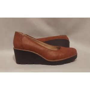 SOUL Naturalizer Womens Gingerbread Brown About Time Wedge Pump Size 11 Wide